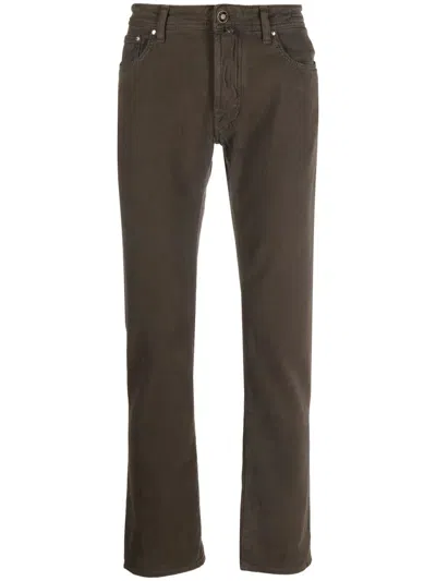 Jacob Cohen Bard Slim Fit Jeans In Brown