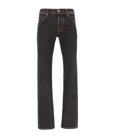Jacob Cohen Bard Slim Five-pocket Jeans In Gray