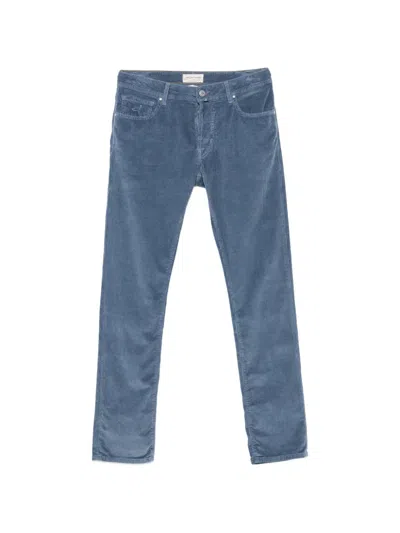 Jacob Cohen Bard Slim-fit Corduroy Trousers In Blue