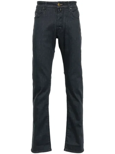 Jacob Cohen Bard Mid-rise Straight-leg Jeans In Blue
