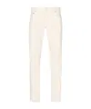 Jacob Cohen Nick Low-rise Slim-fit Trousers In White