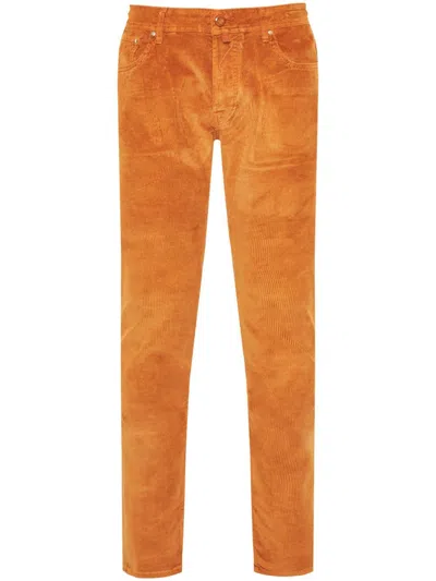 Jacob Cohen Bard Trousers In 橘色