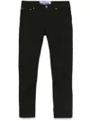 Jacob Cohen Crocodile Skin-patch Bard Slim Jeans In Black