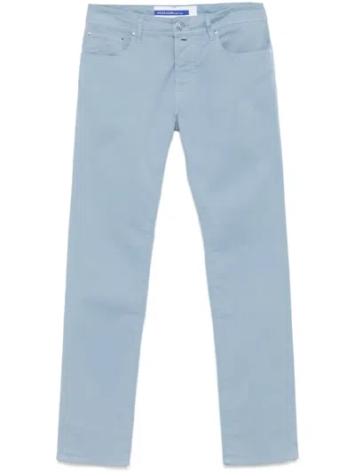 Jacob Cohen Bard Trousers In Blue