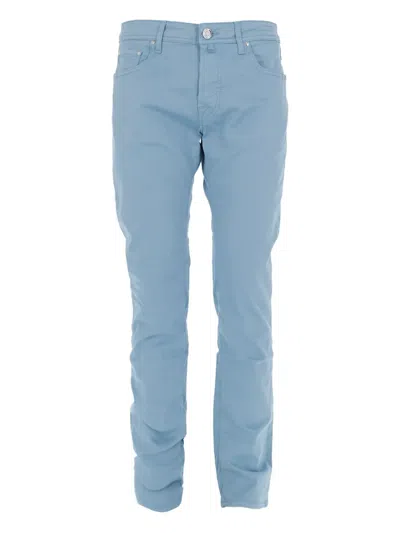 Jacob Cohen Bard Trousers In Blue