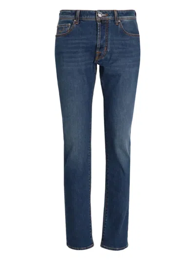 Jacob Cohen Bard Trousers In Blue