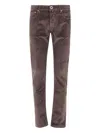 Jacob Cohen Pant 5 Pkt Slim Fit Bard In Brown