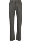 Jacob Cohen Bard Mid-rise Slim-cut Trousers In Grey
