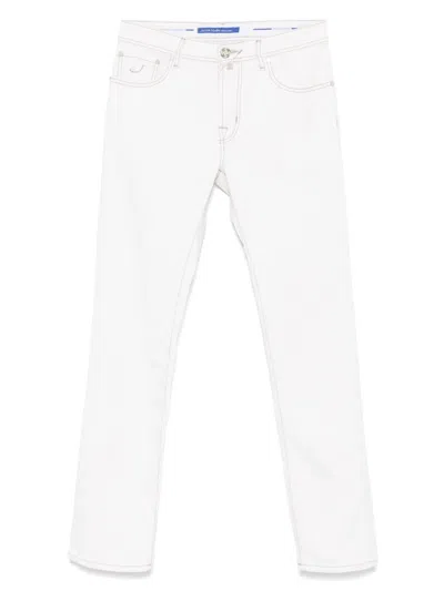 Jacob Cohen Bard Trousers In Neutrals