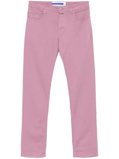 Jacob Cohen Bard Trousers In Purple