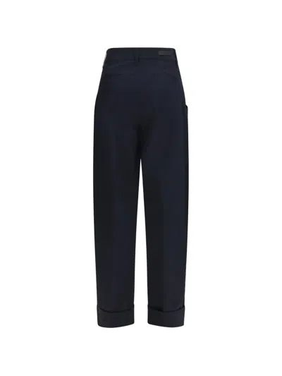 Jacob Cohen Barrel Mid-rise Trousers In Blue