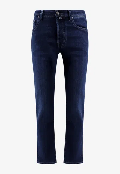 Jacob Cohen Slim Fit Denim Trousers In Blue