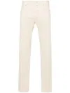Jacob Cohen Light Beige Cotton Blend Mid-rise Bard Jeans In Beige