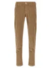 Jacob Cohen Corduroy Trousers With Pockets And Loops In Brown