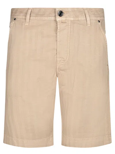 Jacob Cohen Beige Chambray Bermuda Shorts