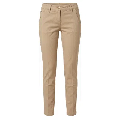 Jacob Cohen Beige Cotton Women Pants In Brown