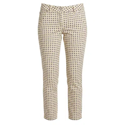 Jacob Cohen Beige Cotton Women Pants In Multi