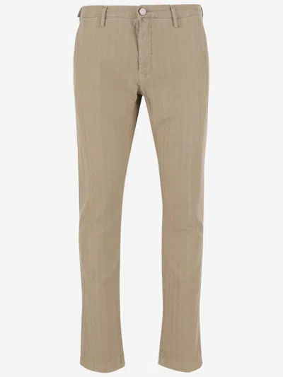 Jacob Cohen Beige Straight Leg Pants In Neutral