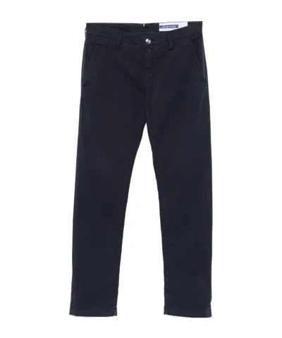 Jacob Cohen Belt-loop Casual Pants In Black