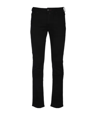 Jacob Cohen Belt-loop Casual Pants In Black