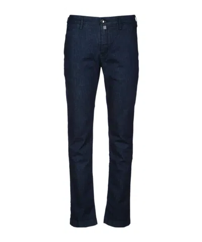 JACOB COHEN JACOB COHEN LOGO PLAQUE STRAIGHT-LEG PANTS