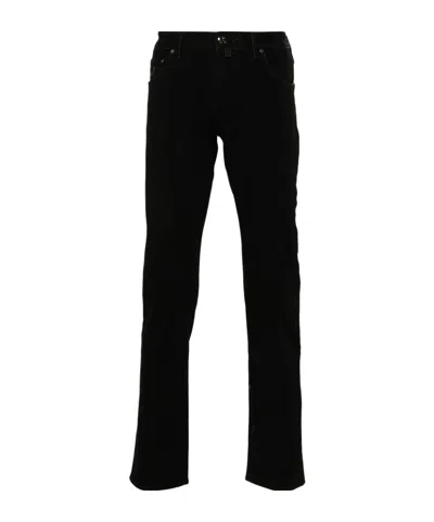 Jacob Cohen Belt-loop Casual Pants In Black
