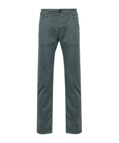 Jacob Cohen Belt-loop Casual Pants In Green