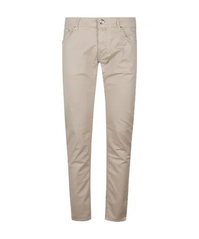 Jacob Cohen Belt-loop Casual Pants In Nude