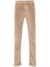 Jacob Cohen Men Regular Slim Fit Cotton Trouser With Back Pony-skin Patch In Nude
