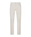 Jacob Cohen Belt Loop Denim Trousers In White