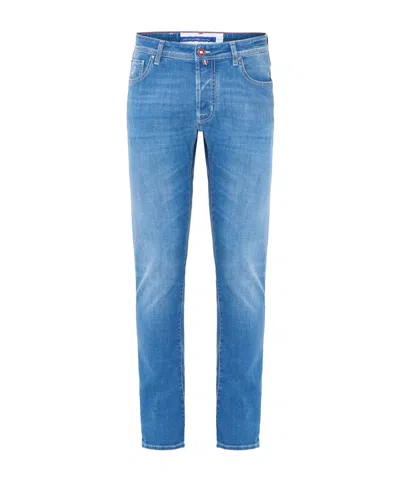 Jacob Cohen Belt Loop Denim Trousers In Blue
