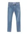 Jacob Cohen Slim Fit Denim Jeans With Belt Loops
