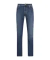 Jacob Cohen Belt Loop Denim Trousers In Blue