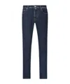 Jacob Cohen Belt Loop Denim Trousers In Blue
