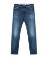 Jacob Cohen Belt Loop Jeans In Blue
