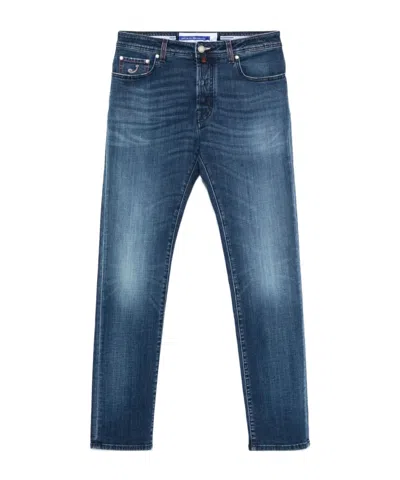 Jacob Cohen Belt Loop Jeans In Blue