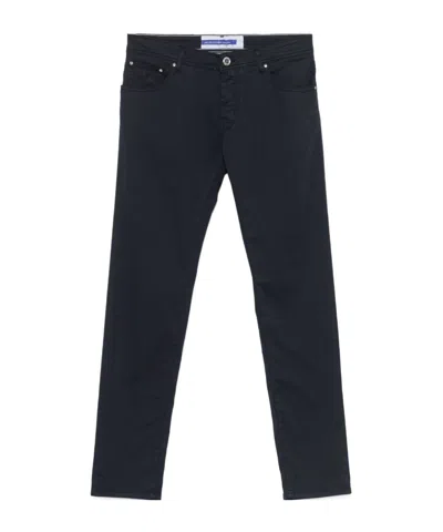 JACOB COHEN NICK SLIM DIAGONAL STR. FIVE-POCKET JEANS