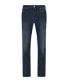 Jacob Cohen Belt Loop Jeans In Black