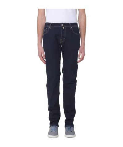 Jacob Cohen Belt Loop Jeans In Black