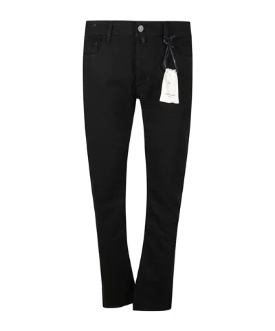 Jacob Cohen Belt Loop Jeans In Black