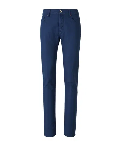 Jacob Cohen Belt-loop Jeans In Navy Blue