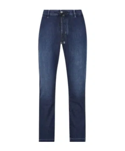 Jacob Cohen Belt Loop Jeans In Blue