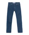 Jacob Cohen Blue Cotton Slim Men Jeans In Blue