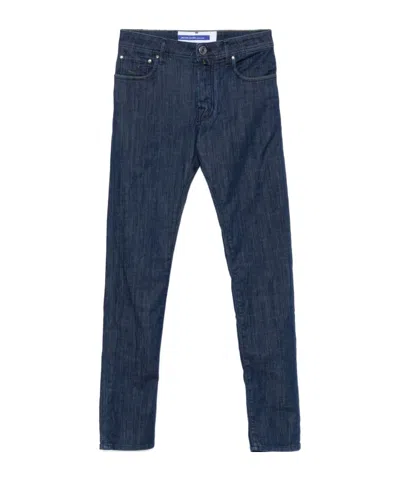 Jacob Cohen Belt Loop Jeans In Blue