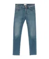 Jacob Cohen Belt Loop Jeans In Blue