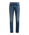 Jacob Cohen Belt Loop Jeans In Blue