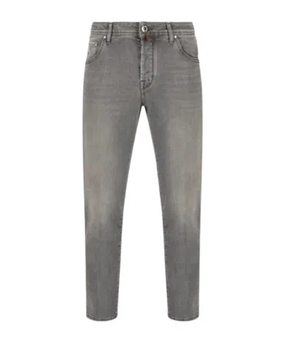 Jacob Cohen Belt Loop Jeans In Blue