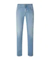 Jacob Cohen Belt Loop Jeans In Blue
