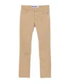 Jacob Cohen Slim Fit Denim Trousers In Nude