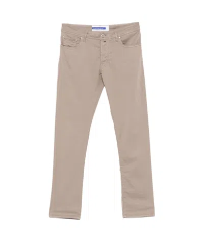Jacob Cohen Belt-loop Jeans In Nude